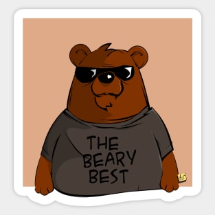 The beary best Sticker